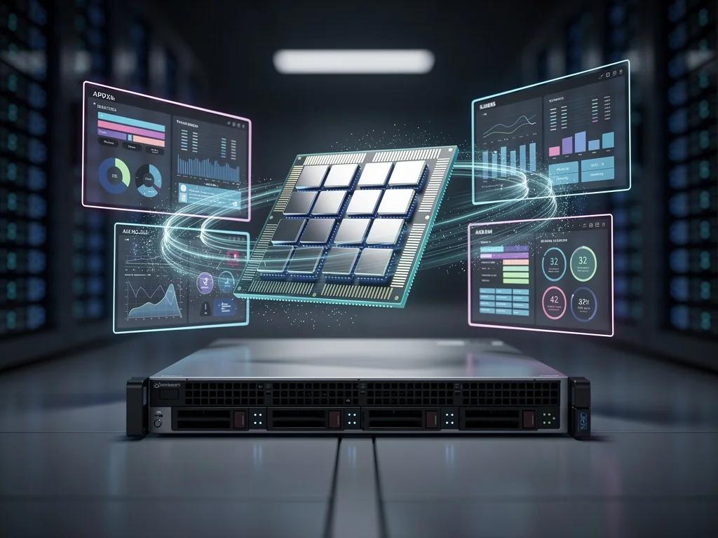 Linux high performance computing environment with enterprise servers and system monitoring dashboards